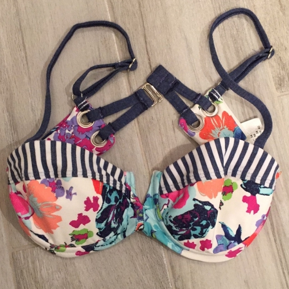 Splendid Bikini Top Floral XS LIKE NEW!
